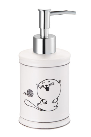 Дозатор для жидкого мыла настольный FORA Happy Cats FOR-HC021 керамика