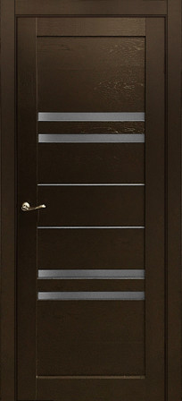 Дверное полотно ДО 900 Агата М экофлекс пепельный, стекло сатин (Порта Белла)