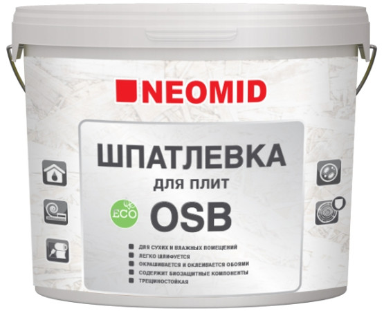 Шпатлевка для плит OSB (7кг) Неомид