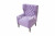 Кресло Холли Хант пикованный, Кат3/Galaxy lilac, 730х760х1150
