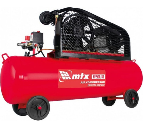 Компрессор MTX KP2500/80 воздушный 2,5 кВт 420 л 210л/мин ременной