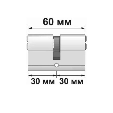 Механизм цилиндровый Apecs SC-60-Z-NI никель (04)
