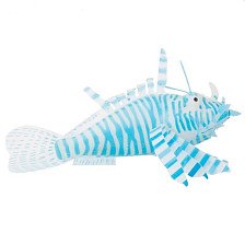 Аквадекор для аквариума Крылатка силиконовая синяя 1900780