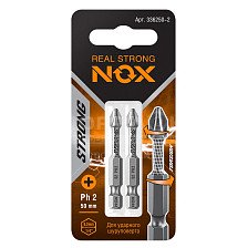 Бита PH 2х50мм 2шт NOX STRONG Torsion 336250-2