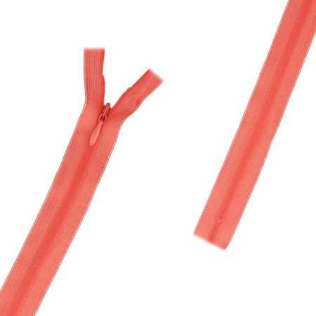 Молния спираль н/р G013P 18 см тип 3 потайная пластик №112 розово-оранжевый Blitz