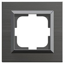 Рамка 1-местная OVIVO QUANTUM 405-310000-096 серый магнит