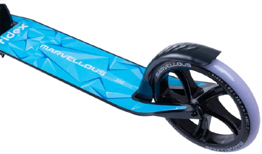 Самокат RIDEX Marvellous 2-х колесный 200 мм черно/синий
