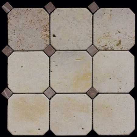 Мозаика каменная (305х305) M090+M074-BT (Natural Mosaic, Китай)