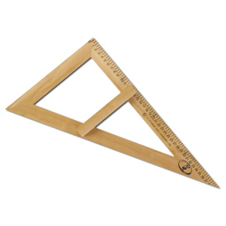 Треугольник деревянный 40х30х60 см С364
