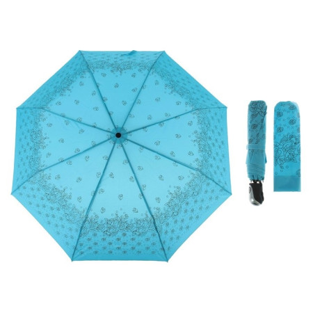Зонт полуавтомат d110 Розочки голубой 1767870