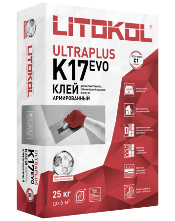 Клей плиточный профессиональный К17 С1 (25кг) Литокол
