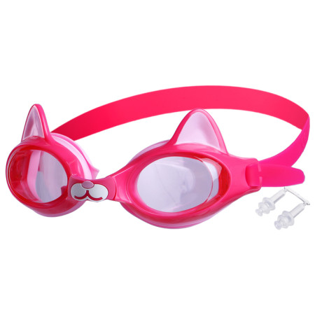 Очки для плавания детские Котенок розовые 3867715