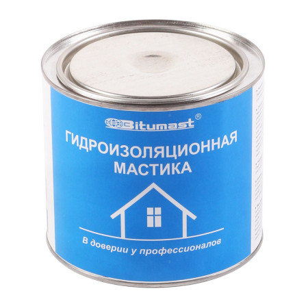 Мастика битумная гидроизоляционная (2л/1,8кг) Bitumast