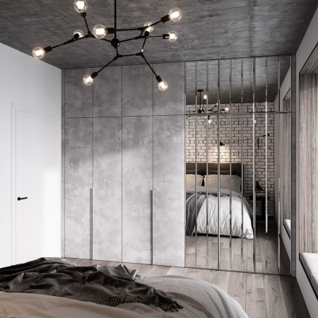 ЛДСП 16 мм Бетонный камень К350 RT (2,07х2,8) Ultradecor