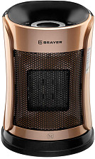 Тепловентилятор BRAYER 4851BR 1,5кВт LED-дисплей ПДУ,таймер 12ч