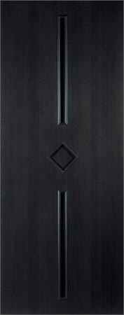 Дверное полотно ДГ900 "Кристалл" венге (Принцип) 