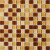 Мозаика стеклянная  (300х300х4) СВ521 бежево-шоколадный микс (Elada Mosaic, Китай)