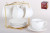 Набор чайный КОРАЛЛ 12 предметов 200 мл Лайн голд на металлической подставке TC69A-12M