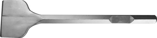 Зубило шестигранный хвостовик 125х500мм лопаточное для отбойного молотка URAGAN 905-3644-125-500