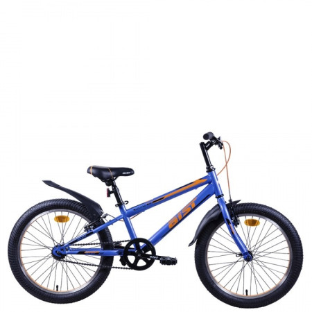 Велосипед Aist Pirate 1.0, 1 скорость, стальная рама 20", сине-оранжевый ( 20")