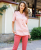 Блуза медицинская Бл-356а сатори пудрово-розовый/брусничный 1611/1634 размер 42/158-164 Medis