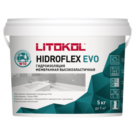 Мастика гидроизоляционная Hidroflex (5кг) Литокол