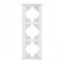 Рамка 3-м NE-AD Aras 93-10-71 белый вертикальная 