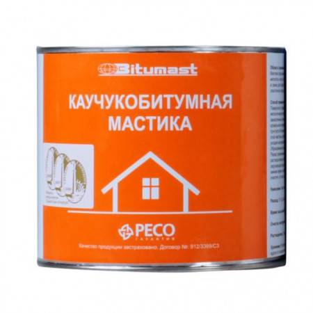 Мастика каучукобитумная (2л/1,8кг) Bitumast