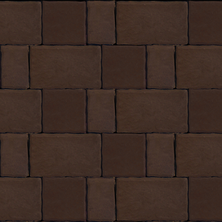 Тротуарная плитка "Старый город" коричневый 60 мм (1 ряд=1,008 м2)