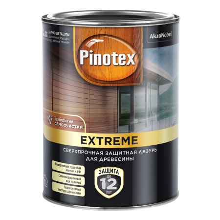 Краска для защиты древесины Extreme тиковое дерево (0,9л) Pinotex 
